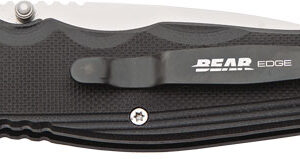 BEAR EDGE G10 SIDELINER 3.38" - W/CLIP BLACK HANDLE