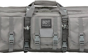 BULLDOG 37" SINGLE TACTICAL CS - 3 LARGE ACCESSORY POCKETS GREY