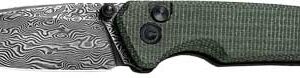 CIVIVI KNIFE ALTUS 2.97" - GREEN MICARTA/BLACK DAMASCUS