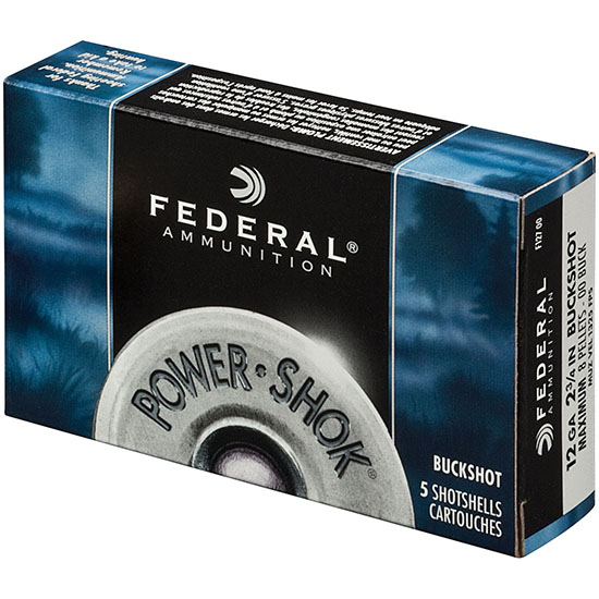 FED Power-shok Buckshot 12ga 2.75 27p #4 5/50