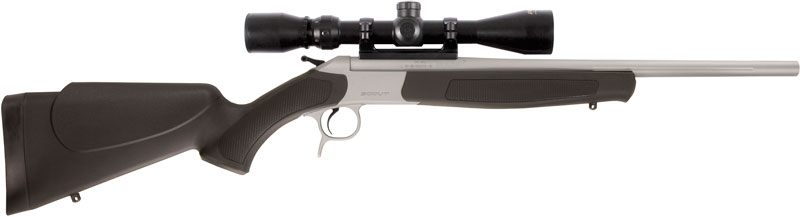 CVA Scout Td Compact 243 Win - 20" 1.5-5x32 Ss/black Syn