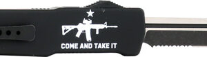 TEMPLAR KNIFE LARGE ZINC OTF - COME & TAKE IT AR 3.5" D2 SRTD