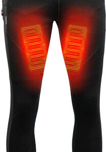 MOBILE WARMING MEN'S MERINO - HEATED PANTS BLACK LARGE