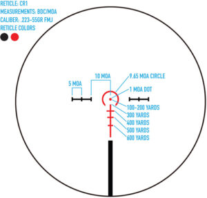 A picture of SM13140CR1 RETICLE with USA Gun Store