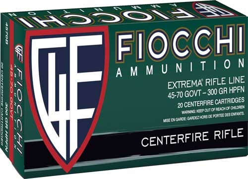 FIOCCHI 45-70 Gov 300gr Hp-fn - 20rd 10bx/cs