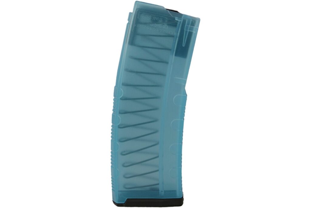 A picture of amend2 ar 15 m4 m16 5 56 45mm nato 223 remington mod c translucent teal 30 round magazine.jpg.optimal with USA Gun Store
