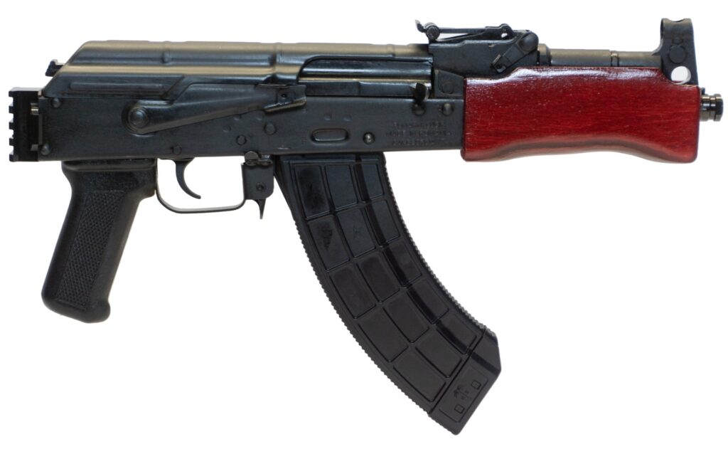 A picture of red mini draco with USA Gun Store