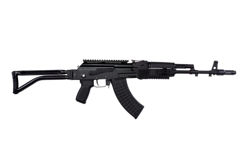 A picture of 0013328 arsenal sam7sf 762x39mm semi auto rifle picatinny rail handguard qd attachments 30rd mag hard case with USA Gun Store