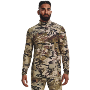 Men's ColdGear Infrared Camo Mock Long Sleeve