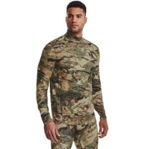 Men's ColdGear Infrared Camo Mock Long Sleeve