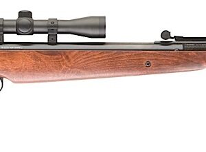 Umarex Ruger Air Guns 2244001 Air Hawk Combo Spring Piston 177 Pellet 1rd Blued Rec/Barrel Dark Hardwood Stock Includes 4x32mm Scope