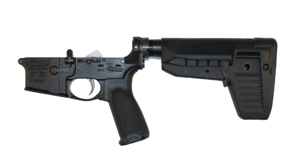 A picture of BCM LRG RMS STK MOD 1 SPMD BLK with USA Gun Store