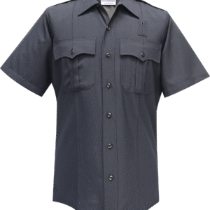 Justice Short Sleeve Shirt w/ Traditional Collar - LAPD Navy