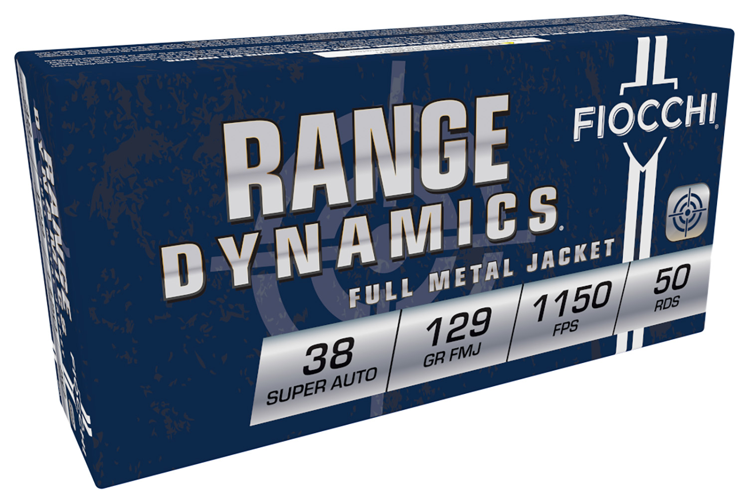 FIOCCHI 38sa Range Dynamics 38super 129gr Full Metal Jacket 50 Per Box/20 Case
