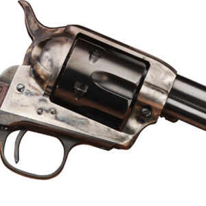 Taylors & Company 556205DE Short Stroke Smoke Wagon  357 Mag 6rd 5.50" Blued Cylinder & Barrel Color Case Hardened Steel Frame Checkered Walnut Navy Size Grip (Taylor Tuned)