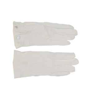 Parade Snap Gloves - Raised Pointing - White