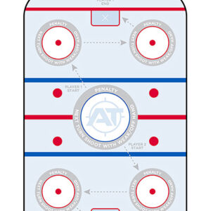 Action Target GSHOCKEY100 Entertainment  Hockeye Paper Hanging 23" x 35" Blue/White 100 Per Box