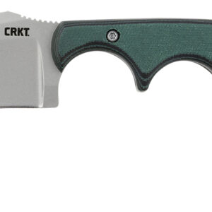 CRKT 2394 Minimalist Katana 3.56" Fixed Plain Bead Blasted 8Cr13MoV SS Blade/ Green Resin Infused Fiber Handle Includes Lanyard