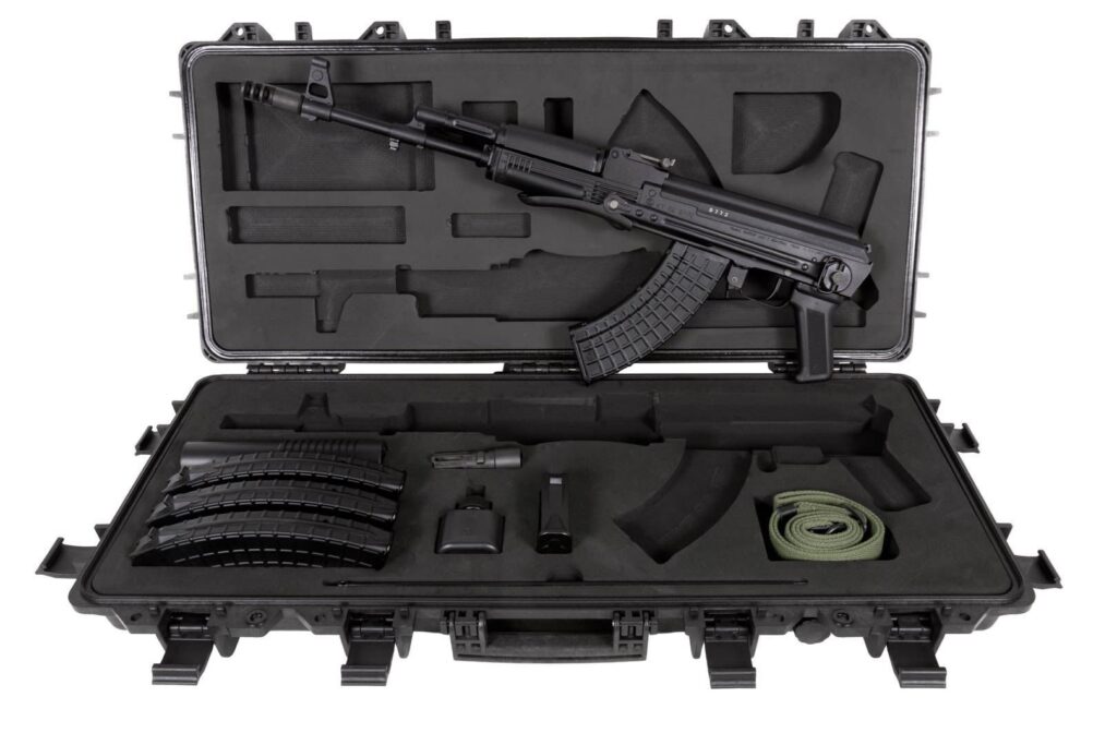A picture of 0014179 sam7uf 85 762x39mm semi auto ak47 rifle with eternity premium gun case with USA Gun Store