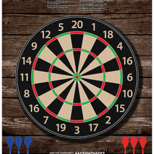 Action Target GSDARTS100 Entertainment  Dart Board Paper Hanging 23" x 35" Multi-Color 100 Per Box