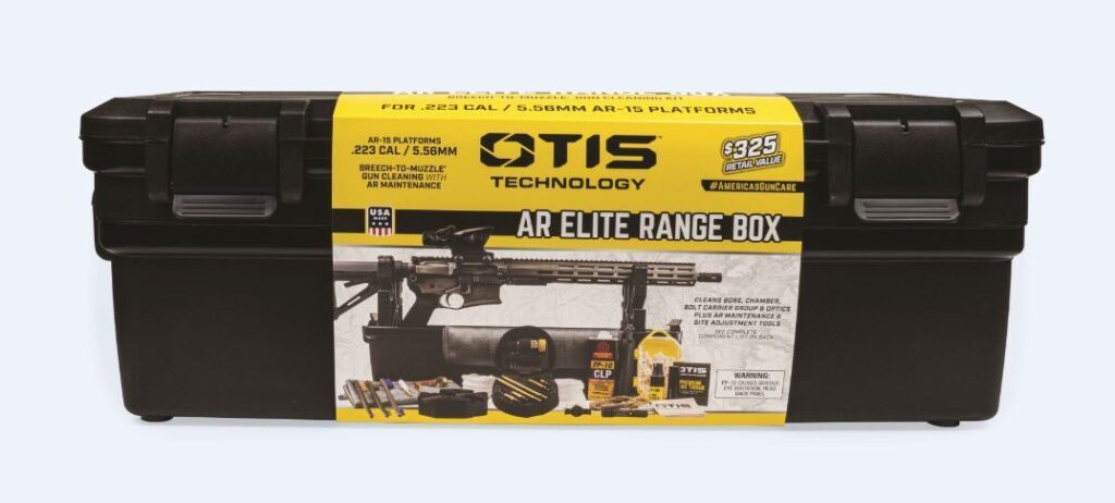 A picture of 0009261 otis ar elite range box cleaning kit for ar 15 rifles with USA Gun Store