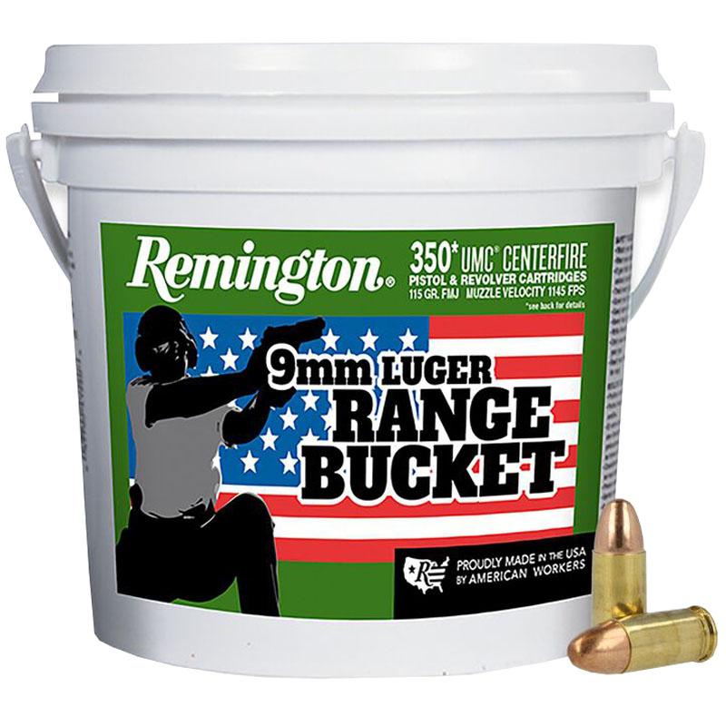 A picture of https3A2F2Fmedia.chattanoogashooting.com2Fimages2Fproduct2FRT236352Fremington umc range bucket ammunition 9mm luger 115 gr mc 1145 fps 350ct RT23635 with USA Gun Store