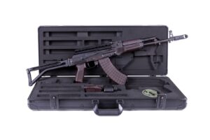 A picture of 0013202 arsenal sam7sf plum bulgarian side folder ak47 package 30rd mag sm 13 rail custom hard case with USA Gun Store