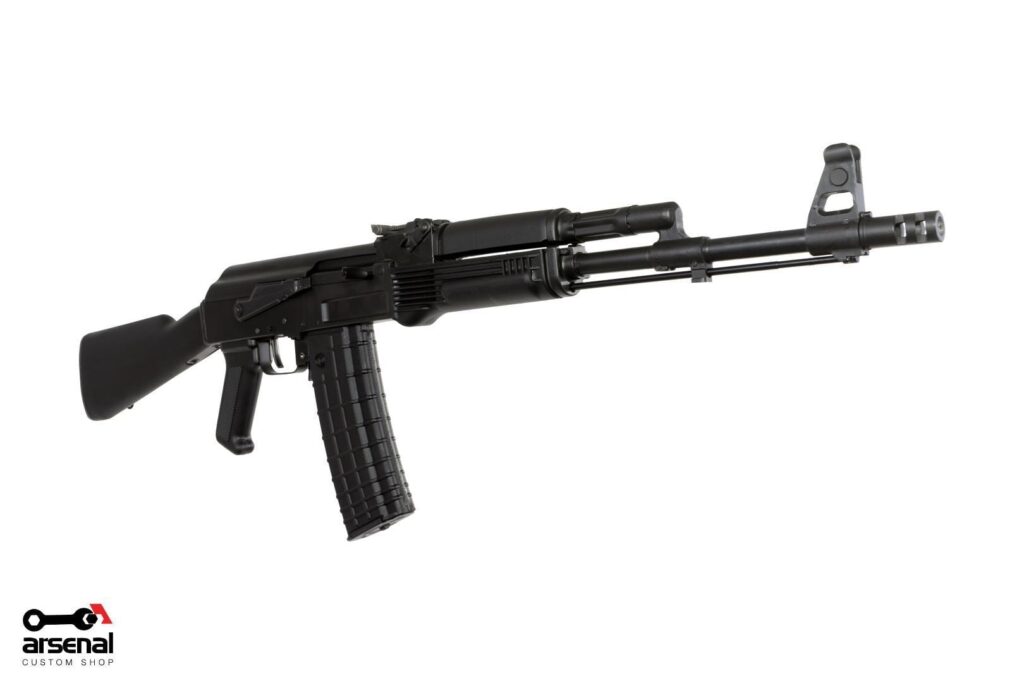 A picture of 0013375 arsenal black cerakote sam5 556x45mm ak47 milled receiver rifle 30rd with USA Gun Store