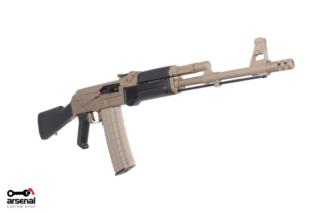 A picture of 0013378 arsenal fde cerakote sam5 556x45mm ak47 milled receiver rifle 30rd with USA Gun Store