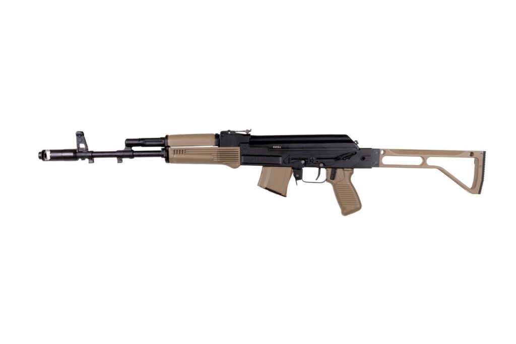 A picture of 0014187 arsenal sam7sf 762x39mm semi auto ak 47 fde rifle with aluminum side folding stock with cheek rest q with USA Gun Store
