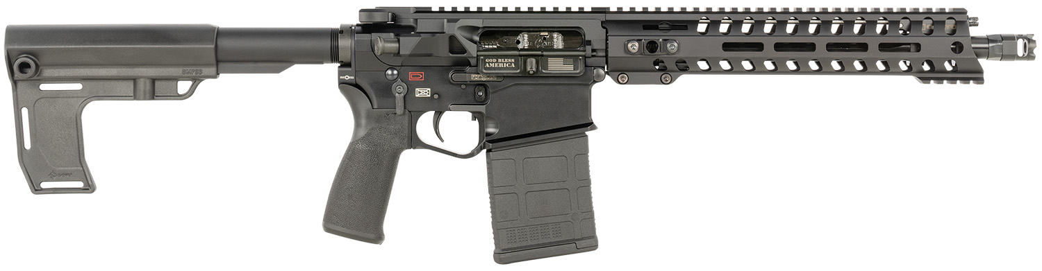 Patriot Ordnance Factory 1599 Revolution DI 308 Win 20+1 12.50" Black Nitride Barrel, Black Anodized