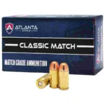 A picture of https3A2F2Fmedia.chattanoogashooting.com2Fimages2Fproduct2FSYCM380100F2Fatlanta arms classic match grade ammo 380 acp 100gr fmj 800 fps 50ct close up 150x150 jpg with USA Gun Store