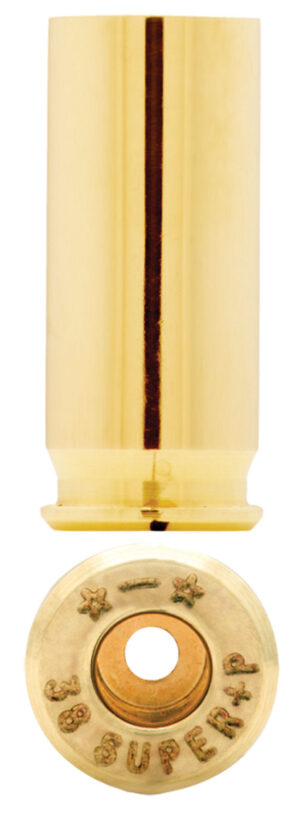 Starline Brass 38SUP+PEUP100 Unprimed Cases  38 Super +P Handgun Brass 100 Per Bag