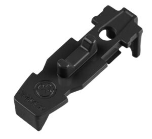 Magpul MAG804-BLK Tactile Lock-Plate Type 2 Made of Polymer w/ Black Finish & 1/8" Double Ridge for PMAG 10/20/30 AR/M4 GEN M3/AR 300 B GEN M3 Floor Plates/5 Per Pack