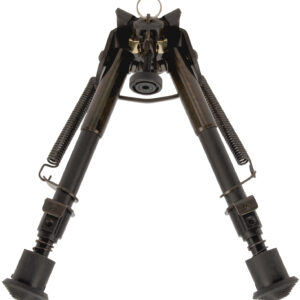 Allen 2207 Bozeman  Rifle Bipod Black Aluminum w/Sling Swivel Stud Mount, Rubber Feet & 6-9" Vertical Adjustment