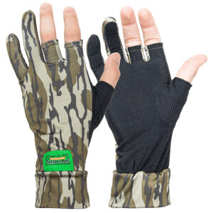 Primos PS6681 Stretch Fit  Mossy Oak Original BottomLand Fingerless Neoprene OSFA