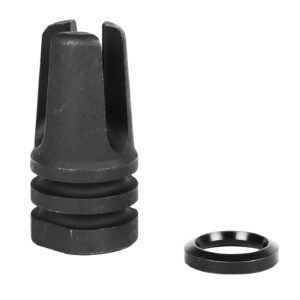 LBE Unlimited ARFH3PNG Three Prong Flash Hider Black 1215 Steel with 1/2"-28 tpi Threads for 5.56x45mm NATO AR-15