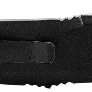 Templar Knife SBR431 Gen II  Small 2.69" OTF Dagger Part Serrated Black Oxide Stonewashed 440C SS Blade, 4.31" Black Aluminum/Rubber Handle, Glass Breaker