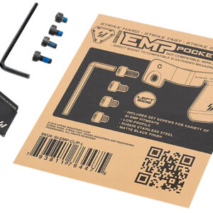 Strike Industries EMPCLIPL Magazine Pocket Clip  Stainless Steel Black for SI EMP Mag Extension Left Hand
