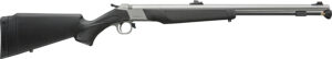 CVA PR2117SVP Wolf V2 50 Cal 209 Primer 24" Matte Stainless Steel Barrel, Drilled & Tapped Stainless Steel Receiver, Fixed Black Synthetic Stock, Williams Fiber Optic Sights