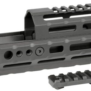 Midwest Industries MIAKALPHA6 Alpha  Drop-in Aluminum Black Hardcoat Anodized 5 Slot Picatinny Rail AK-Platform 6" Long Compatible w/M-LOK