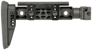 Midwest Industries MIALPHAFBSF Alpha Fixed Beam Black Synthetic Side Folding Stock with Adjustable Cheekrest, Compatible w/ 1913 Picatinny Rail Adapter