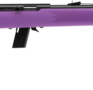 Savage Arms 40219 64 F Full Size 22 LR 10+1 21" Matte Black Carbon Steel Barrel, Matte Black Grooved Carbon Steel Receiver, Purple Fixed Synthetic Stock, Right Hand