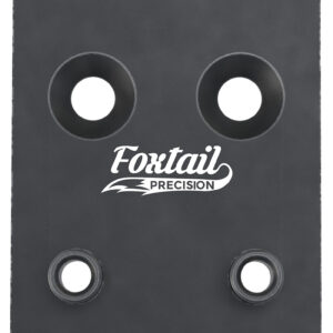 Foxtail Precision 100010 Adapter Plate  Black Anodized Aluminum, Compatible w/Glock MOS, Holosun 407K/507K/EPS Carry Pattern Footprint Mount