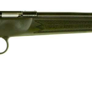 Crickett KSA2240 Youth  22 LR 1rd 16.12" Blued Barrel & Receiver, Fixed Front/Adjustable Rear Peep Sights, Black Synthetic Stock w/11.5" LOP, Rebounding Firing Pin Safety