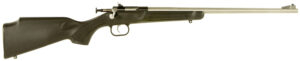 Crickett KSA2245 Youth  22 LR 1rd  16.12" Stainless Steel Barrel, Fixed Front/Adjustable Rear Peep Sights, Black Synthetic Stock w/11.5" LOP, Rebounding Firing Pin Safety