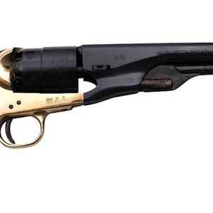 Traditions FR18601 1860 Army Break Open 44 Cal #11 Percussion 8" 6 Shot Brass Frame Blued Barrel & Cylinder Walnut Grip