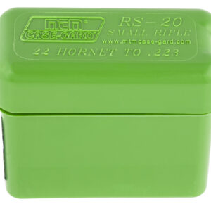 MTM Case-Gard RL2010 Ammo Box Belt Style Multi Caliber Green Polypropylene 20rd