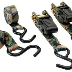 HME RS4PK Camouflage Ratchet Tie Down Straps Camouflage 4 Pack