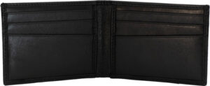 CAMELEON S&W MEN'S FRONT POCKT - BI-FOLD WALLET BLACK